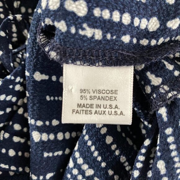 Misa Los Angeles Peasant Top Blouse Medium Printed Viscose Blend Boho TP-2628 - Picture 10 of 11